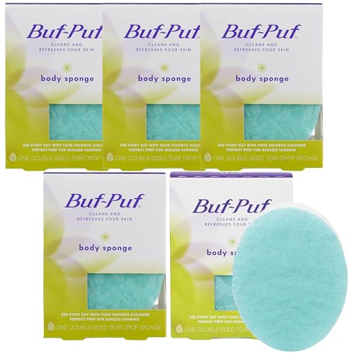 Image 3 of 1 Count (Pack of 1) for the product Buf-Puf Body Sponge Bath Sponge Dermatologist Developed Reusable Exfoliating