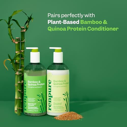 Image 7 of RENPURE Bamboo & Quinoa Strengthening Shampoo for Dry/Damaged Hair 24oz