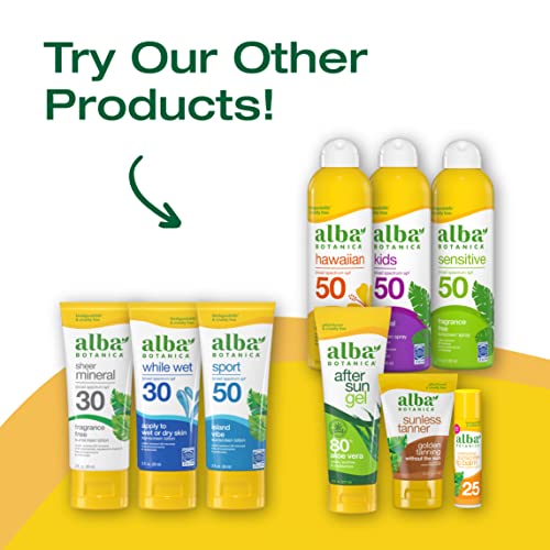 Image 6 of Alba Botanica Kids Sunscreen Spray for Face and Body, Tropical Fruit, Broad Spectrum SPF 50, Water Resistant, 5 fl. oz. Bottle (Pack of 2)