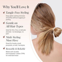 Thumbnail for Image 5 of Kitsch Hair Ties No Damage for Kids, Teens and Women