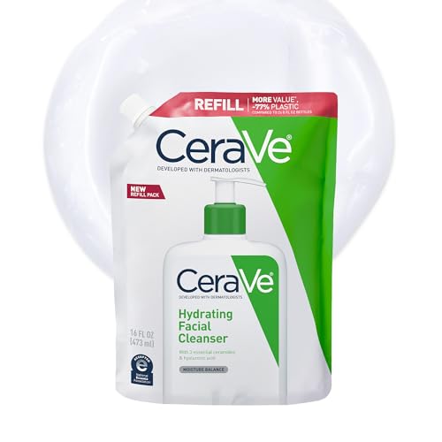 Image 3 of 16 Ounce (Pack of 1) for the product CeraVe Hydrating Cleanser with Hyaluronic Acid Gentle Face Cleanser