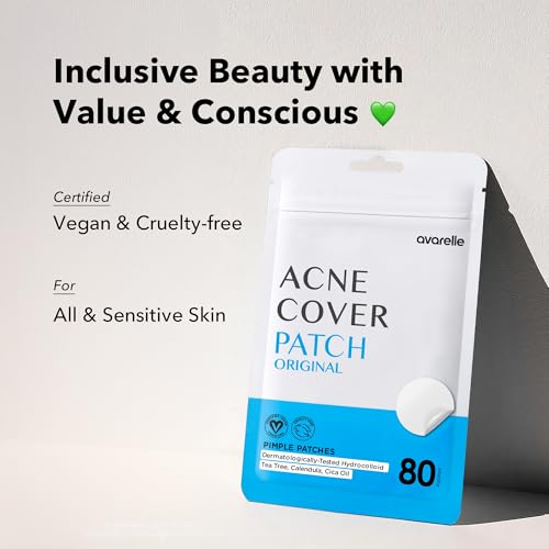 Image 3 of AVARELLE Pimple Patches Hydrocolloid Acne Patches (8 XL  Fit  80 CT)