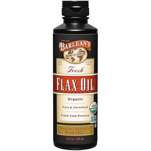 Image 3 of 12 Fl Oz (Pack of 1) for the product Barlean's Organic Flaxseed Oil