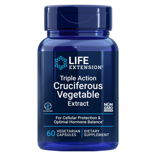 Life Extension Triple Action Cruciferous Vegetable Extract 60 vcaps