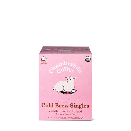 Image 2 of Chamberlain Coffee Vanilla Flavored Instant Cold Brew Singles - 10 Packets