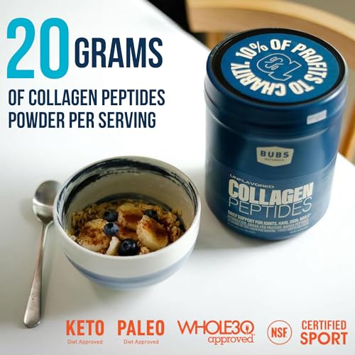 Image 3 of BUBS Naturals Collagen Peptides Powder 20 oz