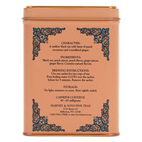Thumbnail for Image 3 of Harney & Sons HT Peaches & Ginger Black Tea, 20 Sachets in Tin