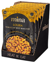 Thumbnail for Image 4 of Mina Loubia Moroccan White Bean Stew, 13g Plant Protein, Ready in Minutes, Vegan Friendly, Gluten Free, Kosher & Non-GMO, 10 Ounce (Pack of 6)