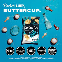 Thumbnail for Image 4 of popchips Popchips Potato Chips, Sea Salt & Vinegar, 4ct 5.0oz Share Bags