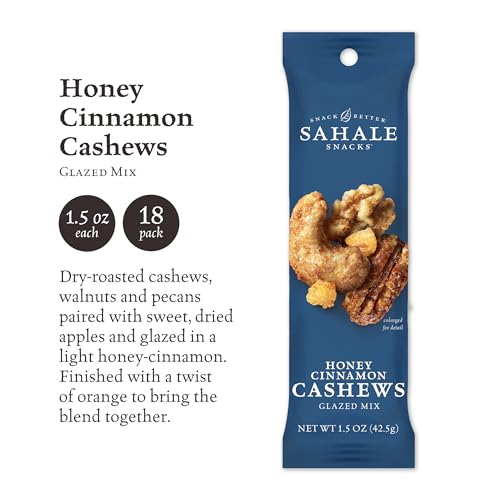 Image 2 of Sahale Snacks Honey Cinnamon Cashews Glazed Mix, 1.5 Ounce (Pack of 18)