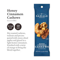 Thumbnail for Image 2 of Sahale Snacks Honey Cinnamon Cashews Glazed Mix, 1.5 Ounce (Pack of 18)