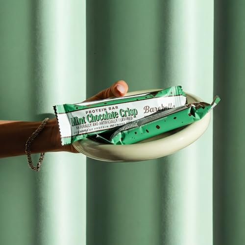 Image 6 of BAREBELLS Mint Chocolate Crisp Protein Bar – 20g Protein – No Added Sugar – 12 x 55g High Protein Snack