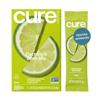 Thumbnail for Image 1 of Default Title for the product Cure Hydration Electrolyte Drink Powder Lime 8 Packets