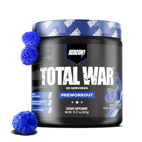 Image 14 of Blue Raspberry for the product REDCON1 Total War Pre Workout Powder