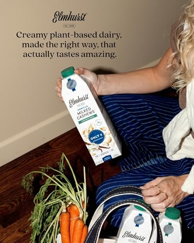 Image 6 of Elmhurst 1925 Vanilla Cashew Milk Unsweetened - 32 Fl Oz (6-Pack)
