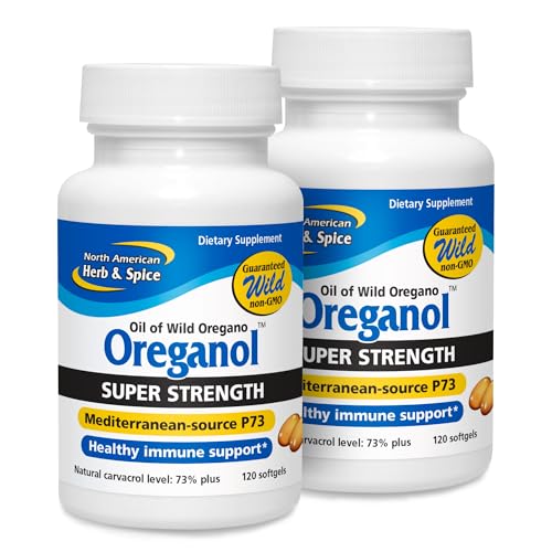 Image 4 of 120 Count (Pack of 2) for the product NORTH AMERICAN HERB & SPICE Super Strength Oreganol P73