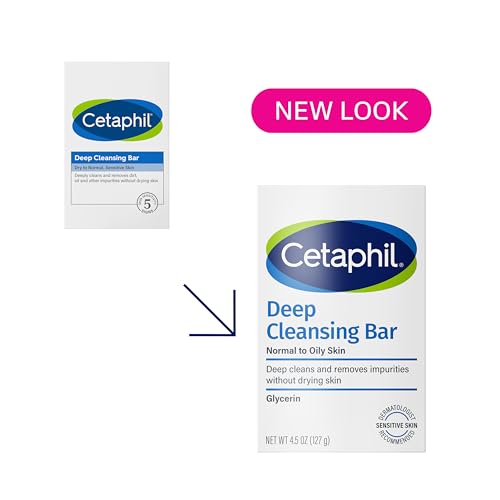Image 3 of Cetaphil Deep Cleansing Face & Body Bar Soap, Sensitive Skin Care, 6ct