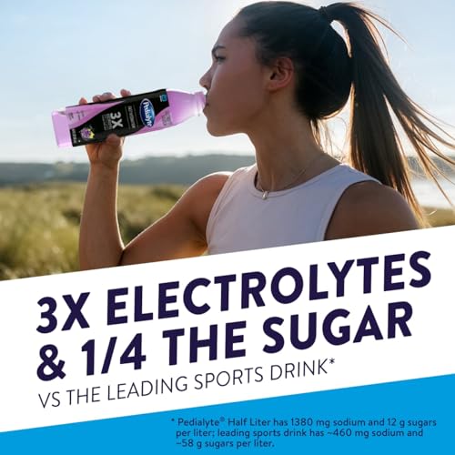 Image 4 of Pedialyte Electrolyte Solution, Grape, Hydration Drink, 16.9 Fl Oz (Pack of 12)