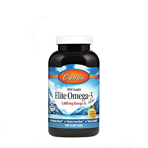 Image 2 of 180 Count (Pack of 1) for the product Carlson Elite Omega-3 Gems