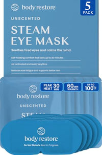 Thumbnail for Image 3 of Unscented 5 Pack for the product Body Restore Heated Eye Mask Warm Compress for Dry Eyes