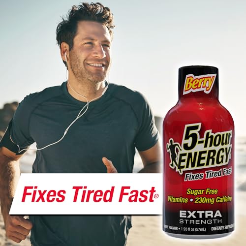 Image 5 of 5-hour ENERGY Extra-Strength Berry Energy Drink 1.93 Oz 12 Bottles Per Pack Box Of 2 Packs