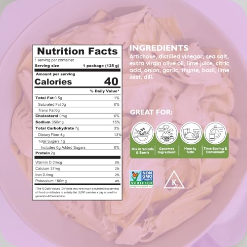 Image 2 of Poshi Marinated Artichoke Hearts, Basil & Thyme, 6-Pack, 4.4 oz