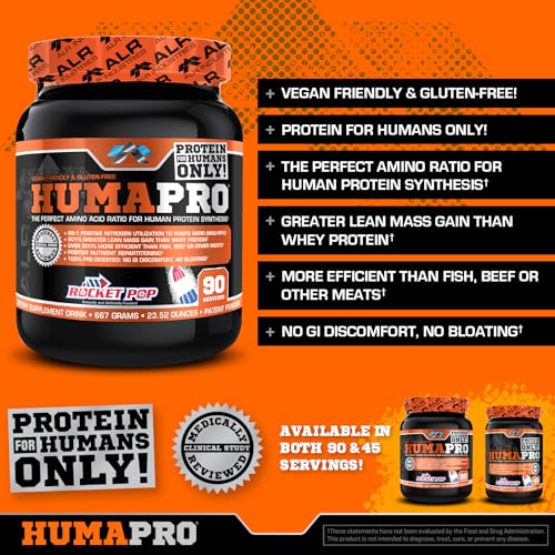 Image 5 of ALR Industries Humapro Vegan EAA Formula Rocket Pop 90 Servings