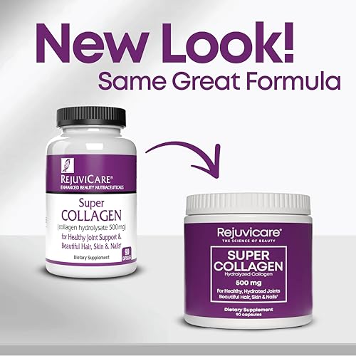 Image 4 of Rejuvicare Super Collagen 500 mg, 180 Capsules, 2 Pack