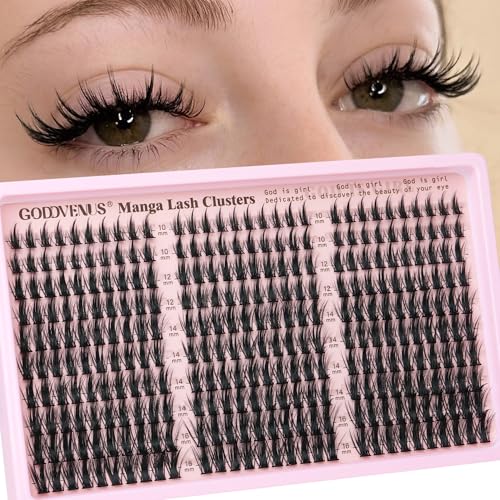 Image 1 of B-wispy manga cluster 10-16 for the product Goddvenus Manga Lash Clusters Natural Wispy Eyelash Extensions