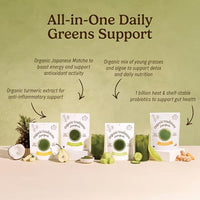 Thumbnail for Image 3 of Organic Traditions Super Greens Turmeric Powder Blend, Plant Based, 7oz