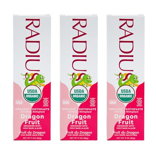 Image 1 of Default Title for the product RADIUS USDA Organic Kids Toothpaste 3oz Pack of 3