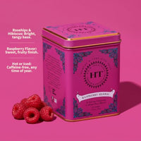Thumbnail for Image 5 of Harney & Sons Raspberry Herbal Tea, Caffeine Free, 20 Sachets Tin