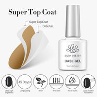Thumbnail for Image 6 of Born Pretty Base & Top Coat Set 2PCS High Glossy Top Coat Base Gel