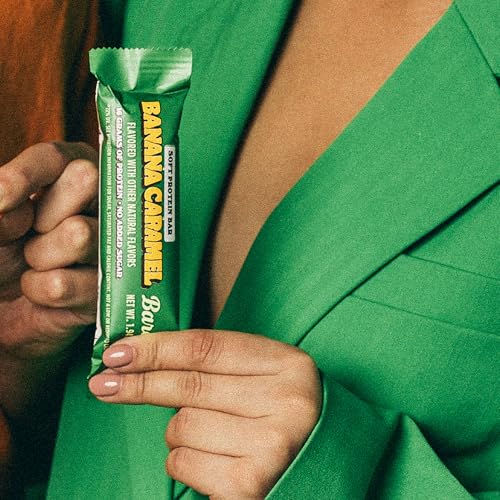 Image 5 of BAREBELLS Soft Protein Bars Banana Caramel - 24 Bars (2 Packs of 12)