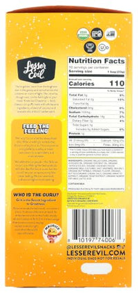 Thumbnail for Image 5 of Lesserevil Organic Cowboy Cheddar Cheezmos 10pk, 8 OZ