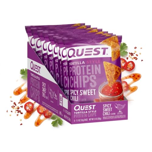 Image 1 of Default Title for the product Quest Tortilla Style Protein Chips - Spicy Sweet Chili (8 Bags)