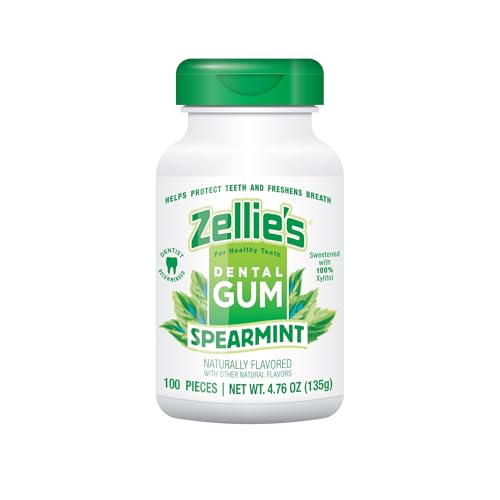 Image 1 of Spearmint / 100 Count (Pack of 1) for the product Zellie's 100% Xylitol Chewing Gum