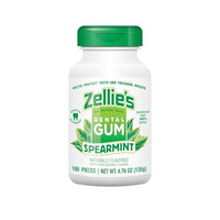 Thumbnail for Image 1 of Spearmint / 100 Count (Pack of 1) for the product Zellie's 100% Xylitol Chewing Gum