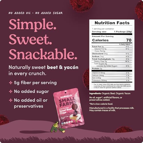 Image 2 of GOODSAM Small Farms Baked Sweet Beet Chips, Pack of 16