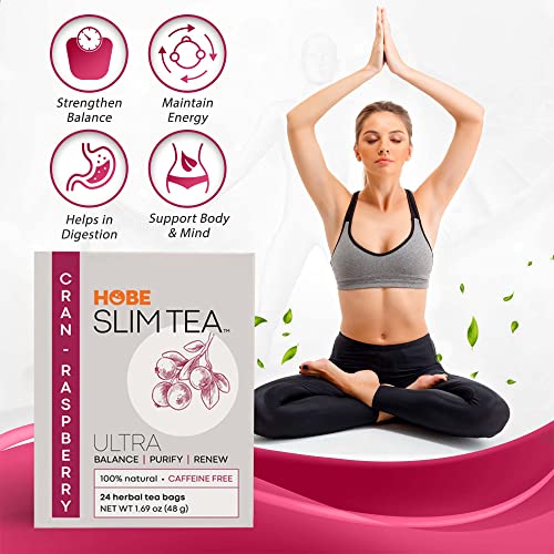 Image 5 of Hobe Labs Cran-Raspberry Tea - Natural Herbal Infusion - Caffeine-Free (48 Tea Bags)