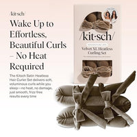 Thumbnail for Image 2 of Kitsch Velvet Heatless Curls Overnight Set - Eucalyptus