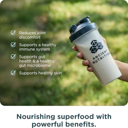 Image 5 of Ancient Nutrition Grass Fed Bone Broth Protein Powder, Vanilla
