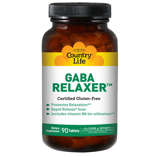 Country Life Relaxer with GABA + B-6 RR 90 Tabs
