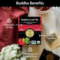 Thumbnail for Image 5 of Buddha Teas Organic Raspberry Leaf Tea - Herbal Tea, Caffeine Free