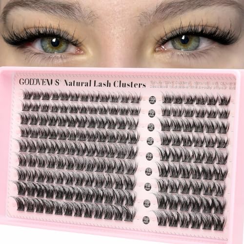 Image 5 of A-Elegant lash clusters for the product Goddvenus Fluffy Lash Clusters Natural D Curl Cluster Eyelash Extensions