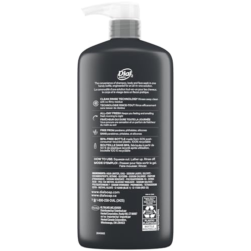 Image 21 of Dial Men 3-in-1 Body, Hair and Face Wash