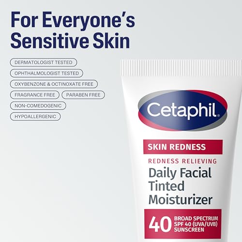 Image 6 of Cetaphil Redness Relieving Tinted Moisturizer, SPF 40, 1.7oz