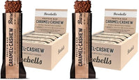 Thumbnail for Image 1 of Default Title for the product BAREBELLS Barebells Protein Bars Caramel Cashew - 12 Count, 20g High Protein Treats - Chocolate Nutrition Bar with 1g Total Sugars - On-The-Go Breakfast or Post-Workout Snack (Pack of 2)