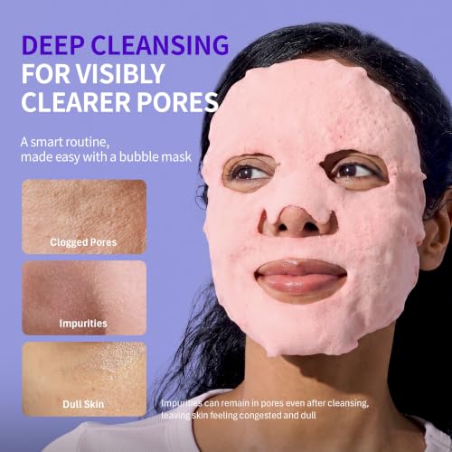 Image 2 of Purederm Peach Bubble Face Mask 5 Pack