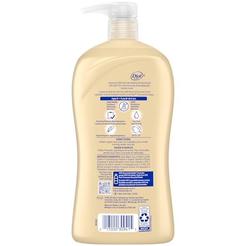 Image 6 of Dial Kids All-in-1 Body + Hair + Bubble Bath, Peach Scent, 32 Fl Oz